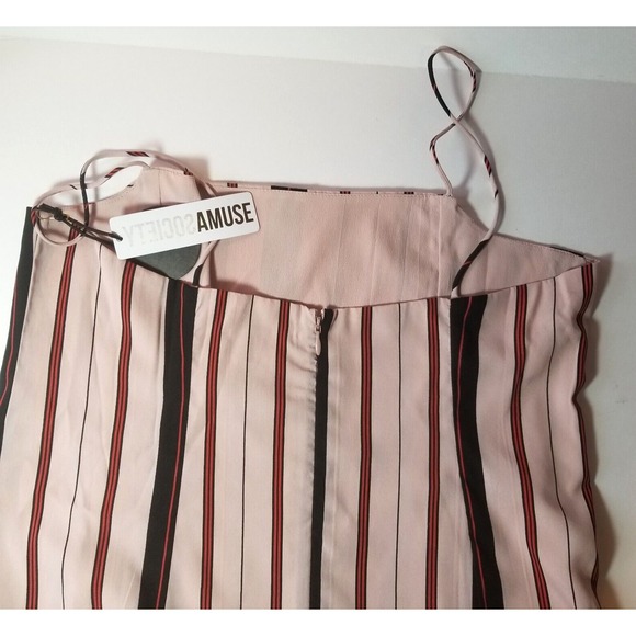 NWT Amuse Society Women's Tiny Dancer Striped Lined Slip Dress Medium Festival - Picture 11 of 11